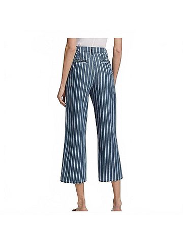 L'Agence Zayne Crop Trouser in Blue (view 2)