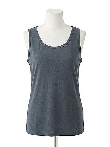 Angel Bra Friendly Tank Top in Sky Blue (view 1)