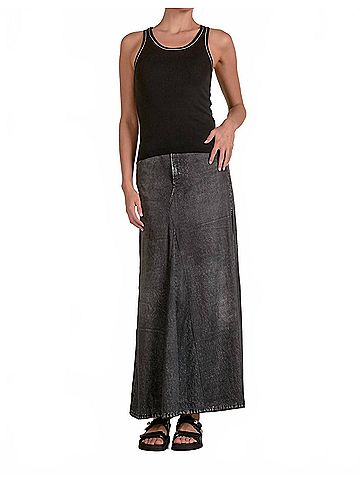 Elan Women's Lara Contrast Knit Tank Top in Black (view 2)