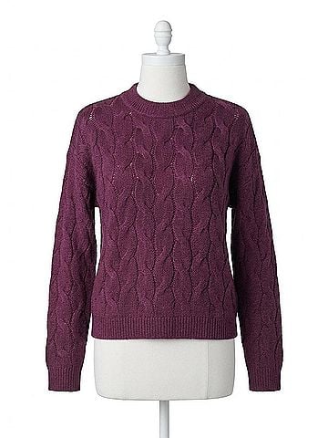 Keren Hart Nancy Crew Neck Sweater in Wine (view 1)