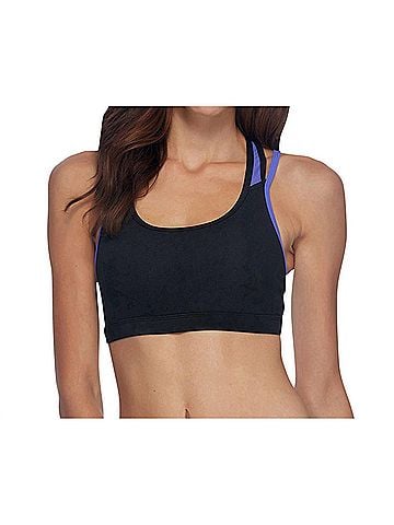 Body Glove Lockdown Medium Impact Sports Bra in Black (view 2)