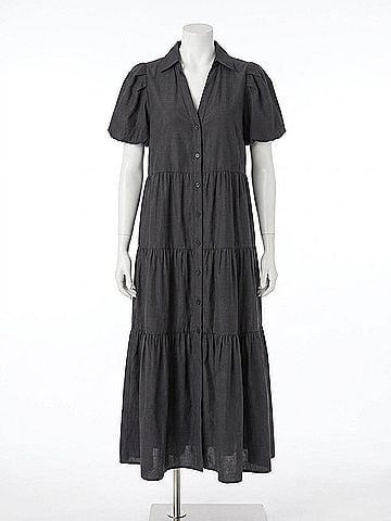 Brochu Walker Havana Midi Dress in Washed Black (view 1)