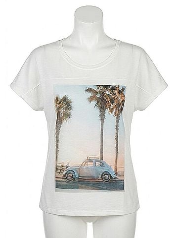 Dantelle Coastal Cruiser Graphic Tee in White (view 1)