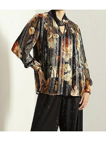 Ranna Gill Floral Top in Multi (view 2)