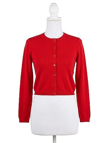 Olivaceous Rhodes Knit Cardigan in Red (view 1)