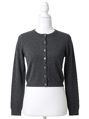 Olivaceous Rhodes Knit Cardigan in Charcoal (view 1)