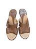 Sofft 100% Leather Brown Heels Size 9 1/2 - photo 1