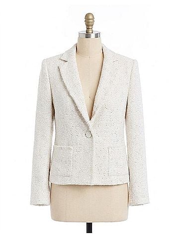 Drew Eda Boucle Blazer in Ivory (view 1)