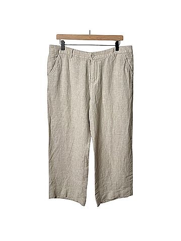 Garnet Hill Linen Classic Trousers Linen Pants (view 1)