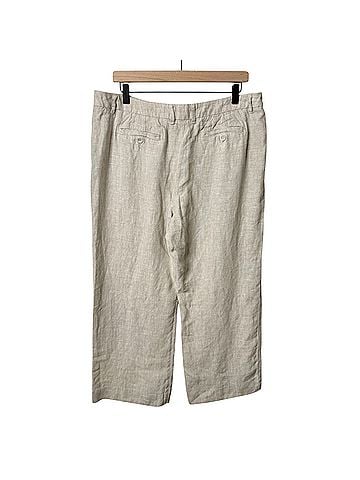 Garnet Hill Linen Classic Trousers Linen Pants (view 2)