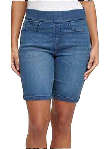 DKNY Bermuda Denim Shorts (view 1)