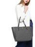 Coach Solid Gray Leather Tote One size - photo 2
