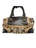 Coach Print Brown Tan Leather Satchel One size (petite) - photo 2
