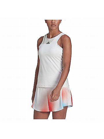 Adidas Women's Tennis Y Tank Aeroready Top in White (view 2)