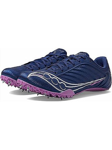 Saucony Women's Spitfire 5 Spike Shoes in Indigo Grape (view 2)