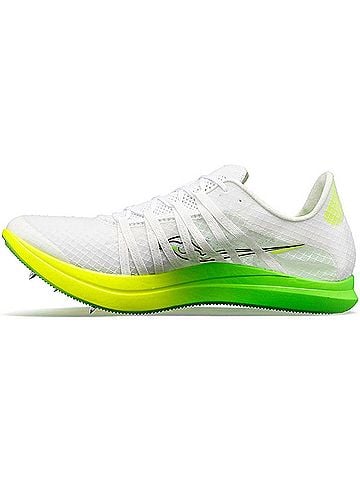Saucony Women's Terminal Vt Spike Shoes in White Slime (view 2)