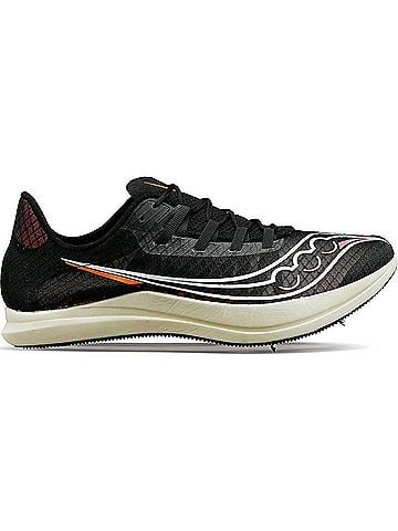 Saucony Women's Terminal Vt Spike Shoes in Black Vizi (view 1)