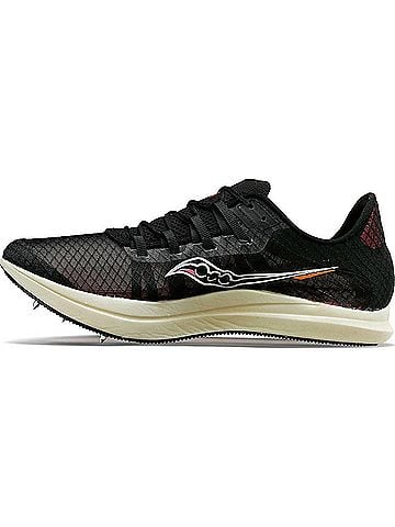 Saucony Women's Terminal Vt Spike Shoes in Black Vizi (view 2)