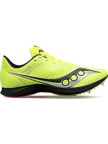 Saucony Women's Velocity Mp Track Spike Shoes in Citron Black (view 1)
