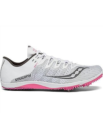 Saucony Women's Endorphin 2 Shoes in White/Pink (view 1)