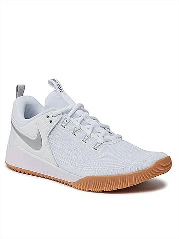 Nike Women's Air Zoom Hyperace 2 Se Volleyball Shoes in White/Silver (view 1)