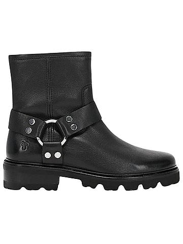 FRYE Women's Olivia Harness Short Boot in Black (view 1)