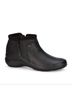 Andrea Solid Black Women's Leather Ankle Boots Size 7 - photo 1