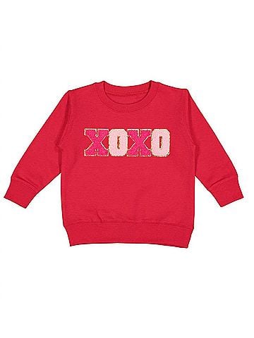 SWEET wink Kids Xoxo Patch Valentine's Day Sweatshirt (view 1)