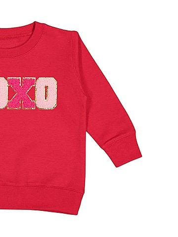 SWEET wink Kids Xoxo Patch Valentine's Day Sweatshirt (view 2)