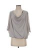 Bebe Gray Short Sleeve Blouse Size XS - photo 1