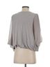 Bebe Gray Short Sleeve Blouse Size XS - photo 2