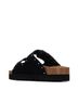 Refresh Solid Black Women's Suede Sandals Size 5 1/2 - photo 3