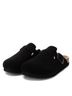 Refresh Solid Black Women's Suede Clogs Size 5 1/2 - photo 2