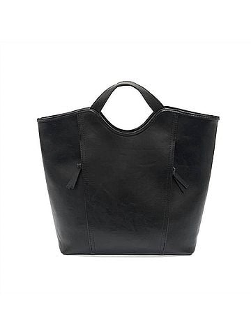 Joy Susan Women's Emily Double Zip Tote Bag in Black (view 1)