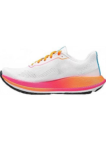 Craft Women's Pacer 2 Running Shoes in White / Fluorescent Orange (view 2)