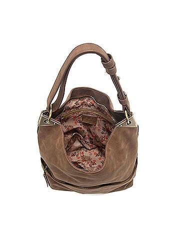 Joy Susan Women's Darcy Pocket Bucket Bag in Pecan (view 2)