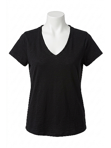 Dear John Decker Jersey Short Sleeve Tee in Black (view 1)