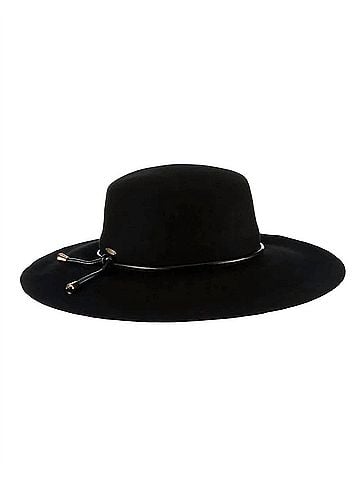 Dorfman Pacific Women's Adelle Boater Hat in Black (view 1)