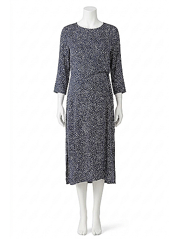 Hatch Maternity The Lauren Dress in Navy/Pink Cheetah (view 1)