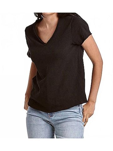 Dear John Decker Jersey Short Sleeve Tee in Black (view 2)