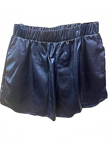 Pixi + Ivy Women's Leather Look Short in Black (view 1)