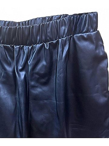 Pixi + Ivy Women's Leather Look Short in Black (view 2)