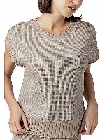 Felix Rey Thermal Maeve Top in Fawn (view 2)