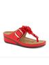 Andrea Red Women's Wedge Sandal Size 6 - photo 1