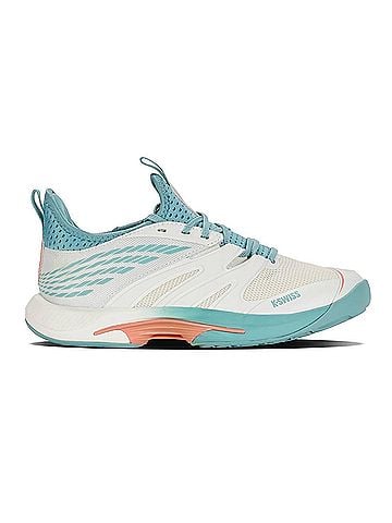 K-Swiss Women's Speed Trac Tennis Shoes in White/Green (view 1)