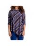 Sympli Stripes Blue Raglan Handkerchief Top in Elemental Stripes Size 10 - photo 2