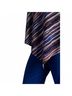 Sympli Stripes Blue Raglan Handkerchief Top in Elemental Stripes Size 10 - photo 3