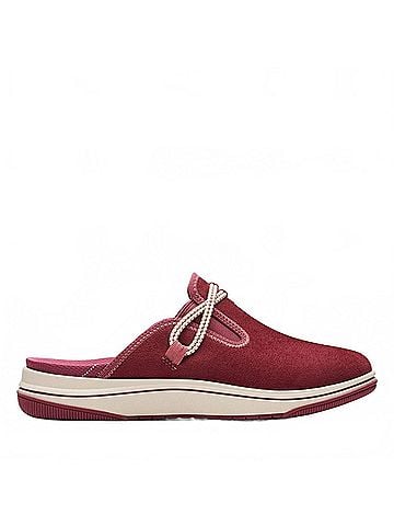 Clarks Women's Breeze Port Slip On Clogs in Red (view 1)