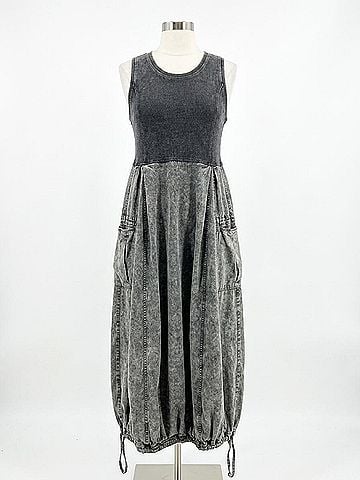 Easel Grey Dress in Grey (view 1)