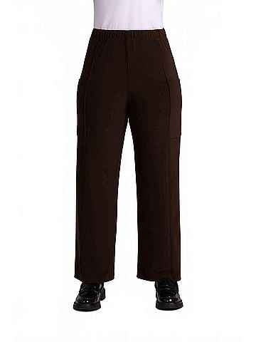 Sympli Flounce Relaxed Cargo Pant in Chocolate (view 2)